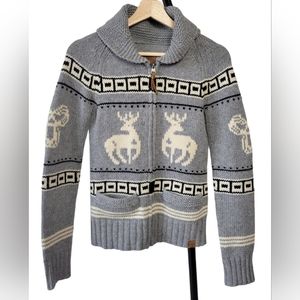 Aritzia TNA Sea To Sky Lambswool Knit Sweater